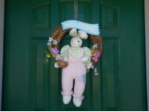 Easter front door